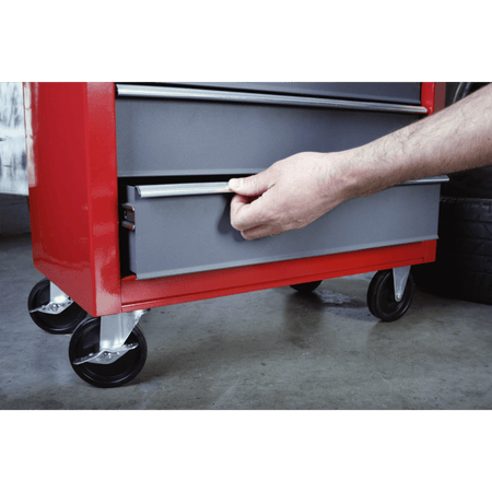 Sealey Rollcab 5 Drawer with Ball Bearing Runners - Red/Grey Model No-AP22505BB