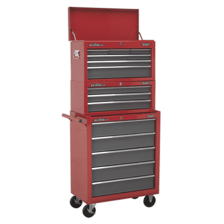 Sealey Rollcab 5 Drawer with Ball Bearing Runners - Red/Grey Model No-AP22505BB