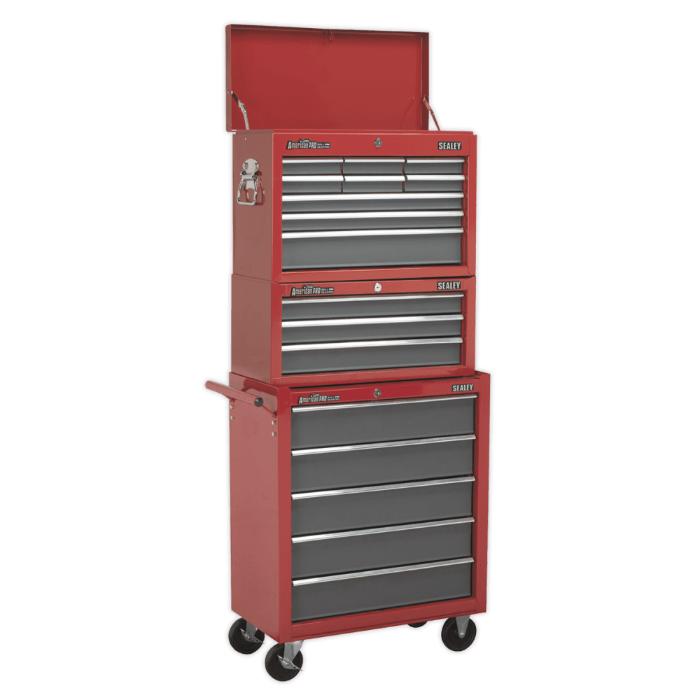 Sealey Rollcab 5 Drawer with Ball Bearing Runners - Red/Grey Model No-AP22505BB