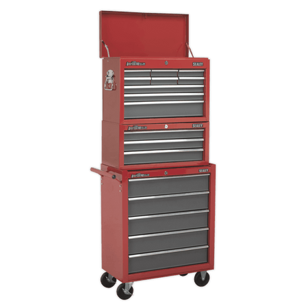 Sealey Rollcab 5 Drawer with Ball Bearing Runners - Red/Grey Model No-AP22505BB