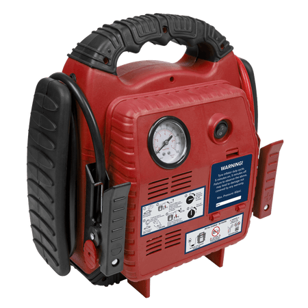 Sealey RoadStart Emergency Power Pack with Air Compressor 12V 900 Peak Amps Model No-RS132