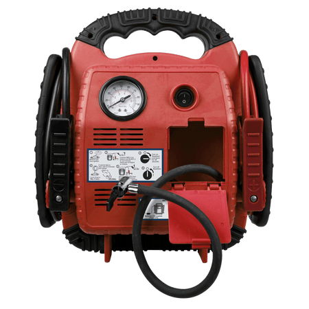 Sealey RoadStart Emergency Power Pack with Air Compressor 12V 900 Peak Amps Model No-RS132