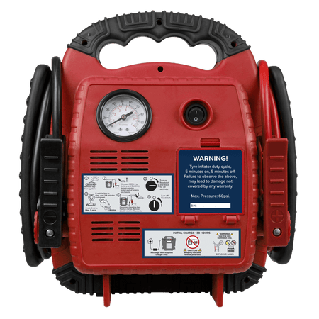 Sealey RoadStart Emergency Power Pack with Air Compressor 12V 900 Peak Amps Model No-RS132