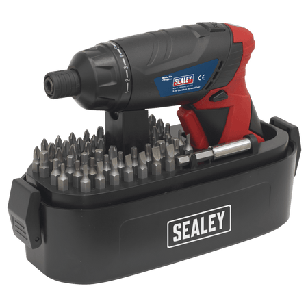 Sealey Cordless Lithium-ion Screwdriver Set 46pc 3.6V Model No-CP36S