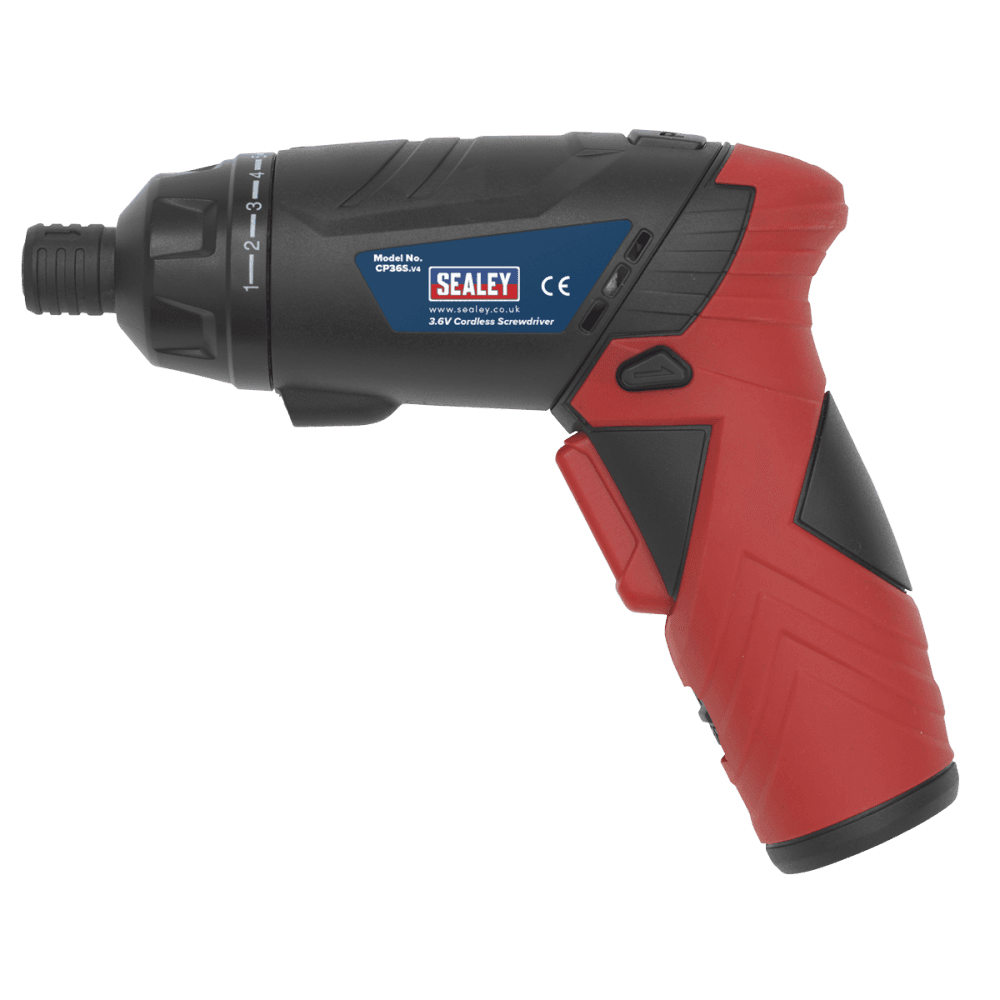 Sealey Cordless Lithium-ion Screwdriver Set 46pc 3.6V Model No-CP36S