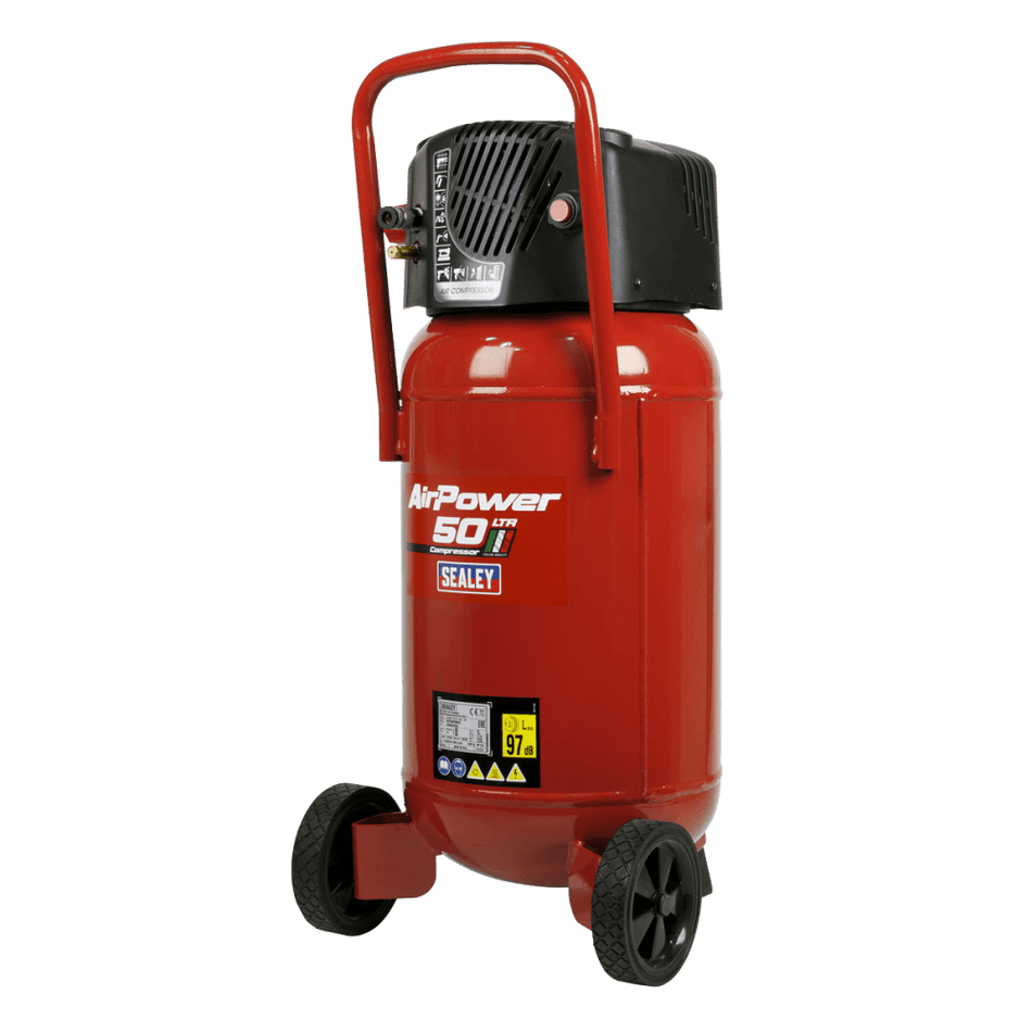 Sealey Compressor 50ltr Belt Drive 2hp Oil Free Model No-SAC05020