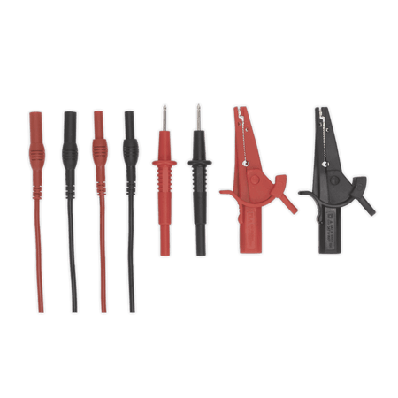 Sealey Automotive Test Lead & Crocodile Clip Set 6pc Model No-TATL
