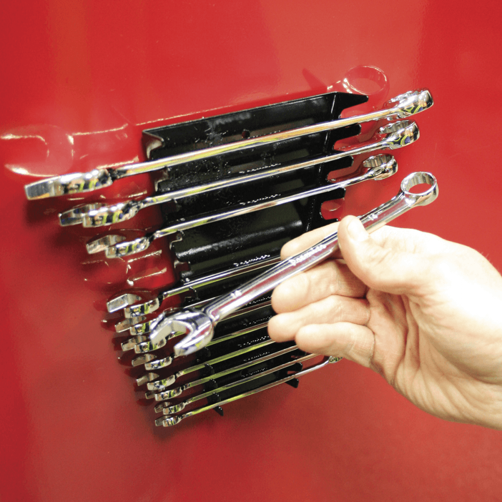 Sealey Spanner Rack Magnetic Capacity 12 Spanners Model No-WR03