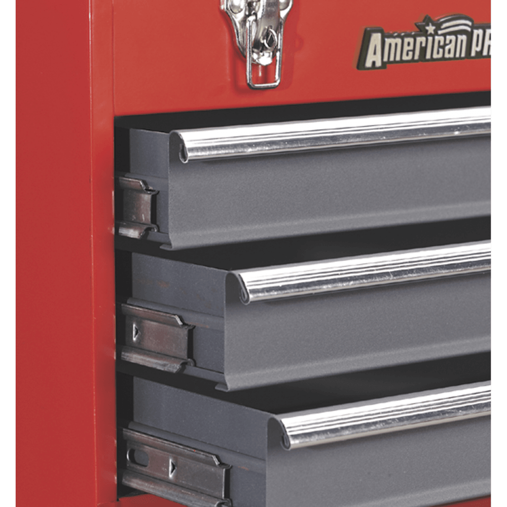 Sealey Tool Chest 3 Drawer Portable with Ball Bearing Runners - Red/Grey Model No-AP9243BB