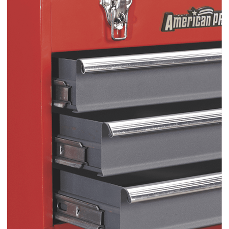 Sealey Tool Chest 3 Drawer Portable with Ball Bearing Runners - Red/Grey Model No-AP9243BB