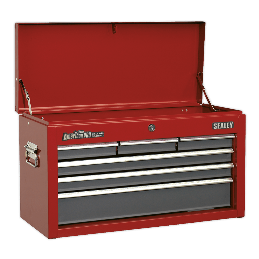 Sealey Topchest 6 Drawer with Ball Bearing Runners - Red/Grey Model No-AP2201BB