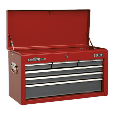 Sealey Topchest 6 Drawer with Ball Bearing Runners - Red/Grey Model No-AP2201BB