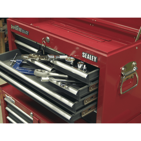 Sealey Topchest 9 Drawer with Ball Bearing Runners - Red/Grey Model No-AP22509BB