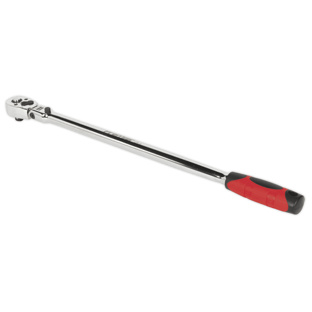 Sealey Ratchet Wrench Flexi-Head Extra-Long 455mm 3/8"Sq Drive Model No-AK6697
