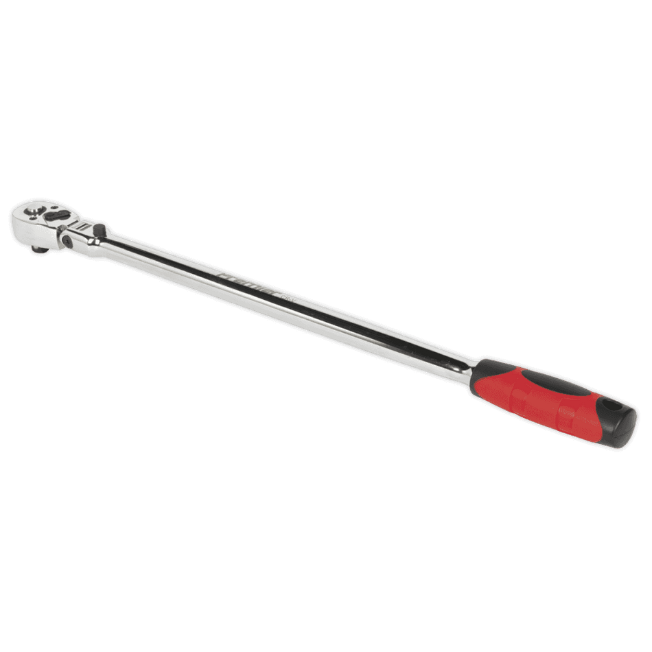 Sealey Ratchet Wrench Flexi-Head Extra-Long 455mm 3/8"Sq Drive Model No-AK6697