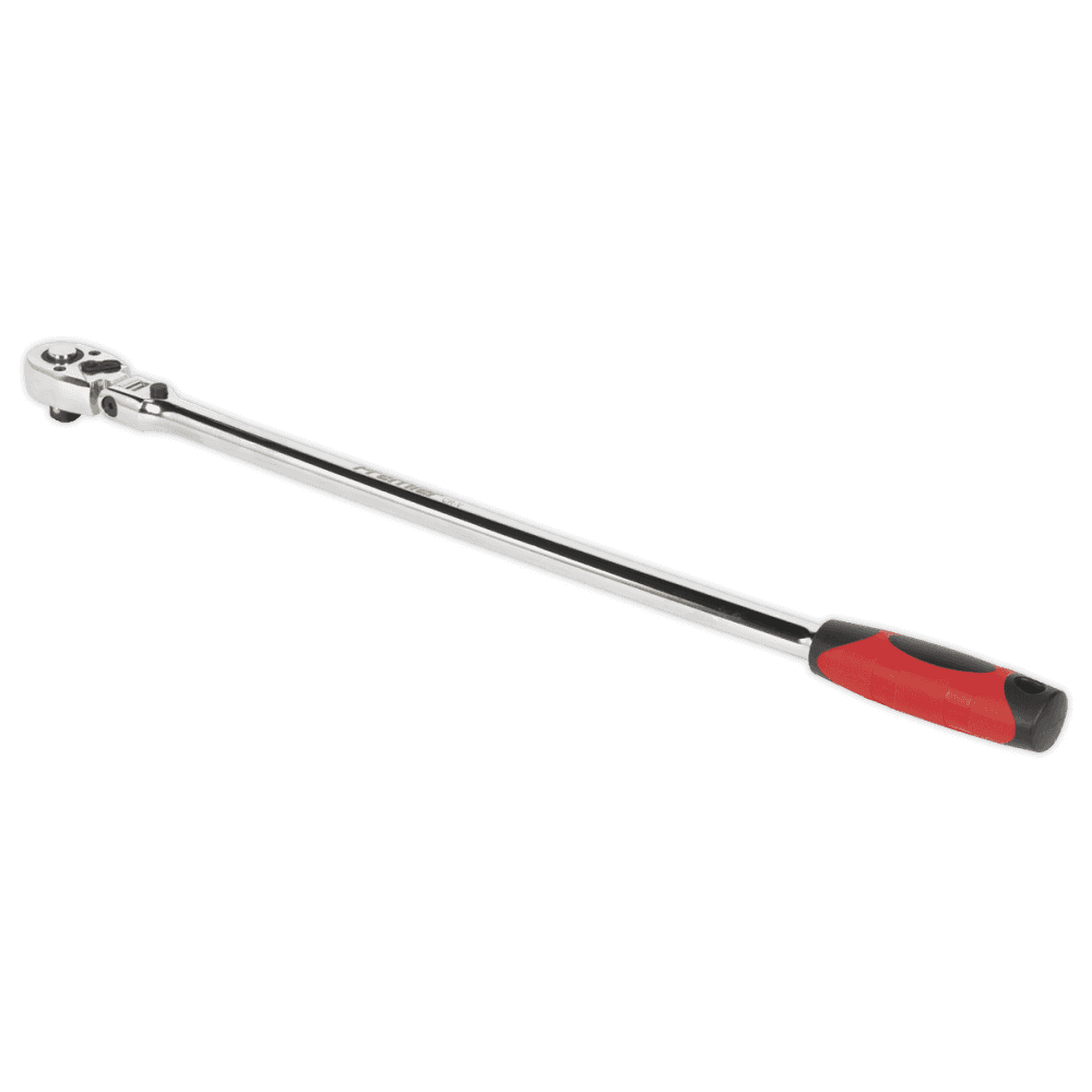 Sealey Ratchet Wrench Flexi-Head Extra Long 600mm 1/2"Sq Drive Model No-AK6698