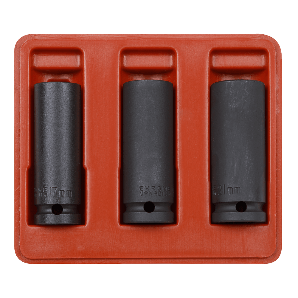 Sealey Impact Socket Set 3pc Deep 1/2"Sq Drive Model No-SX043