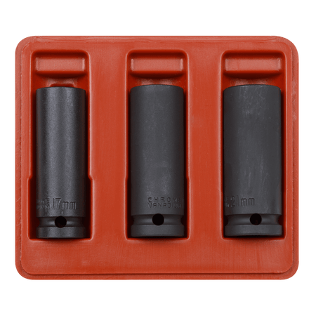 Sealey Impact Socket Set 3pc Deep 1/2"Sq Drive Model No-SX043