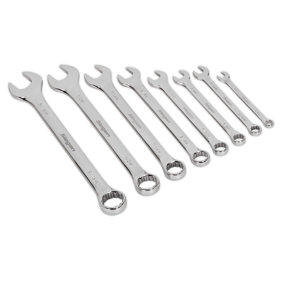 Sealey Combination Spanner Set 8pc Whitworth Model No-S0870