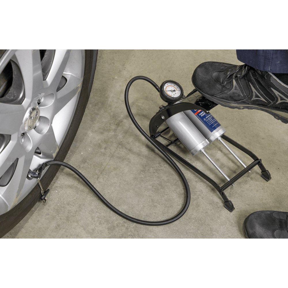 Sealey Foot Pump Twin Barrel Model No-FP4
