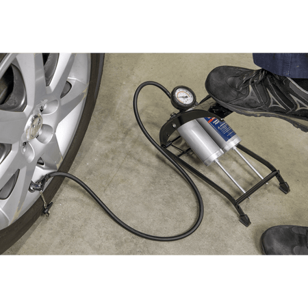 Sealey Foot Pump Twin Barrel Model No-FP4