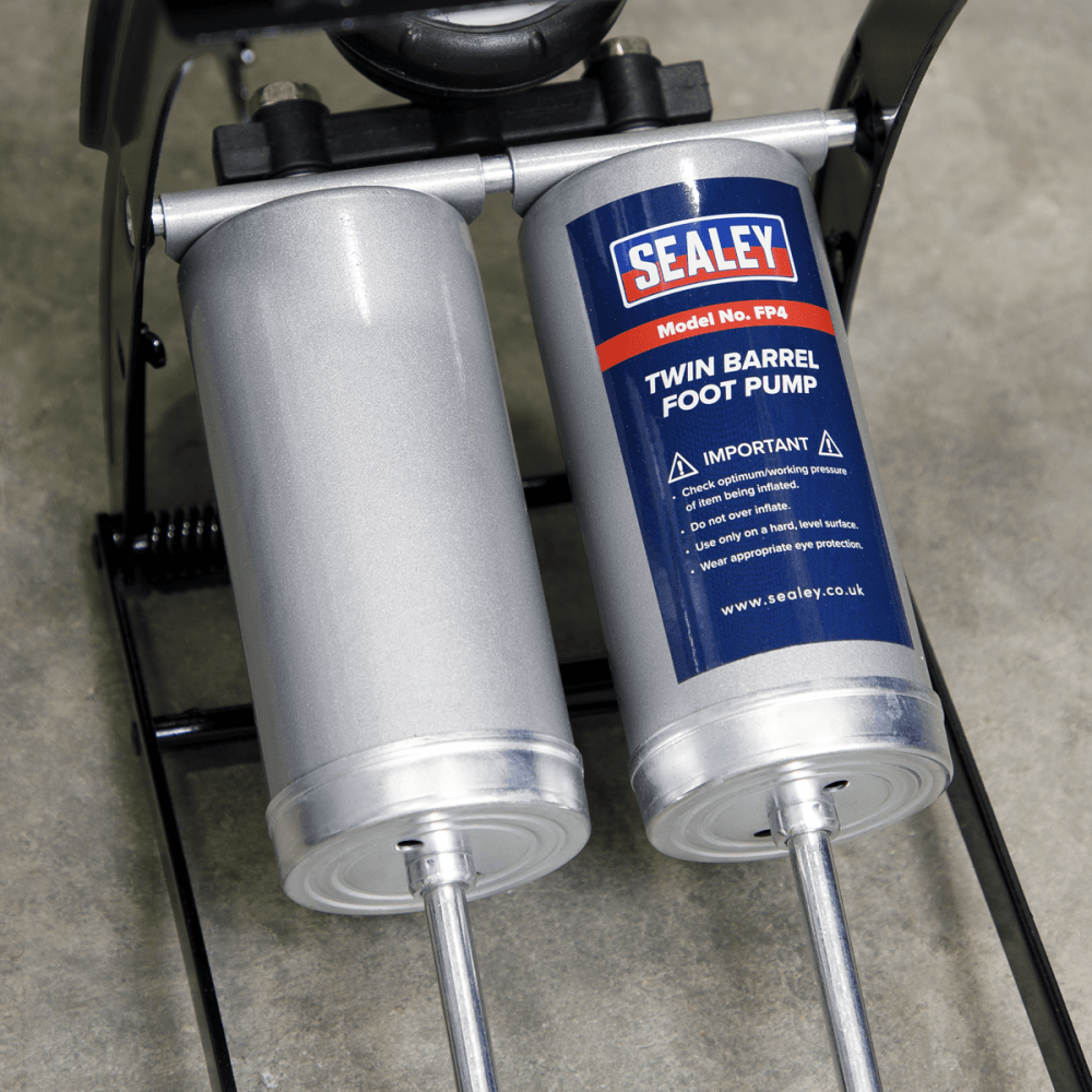Sealey Foot Pump Twin Barrel Model No-FP4