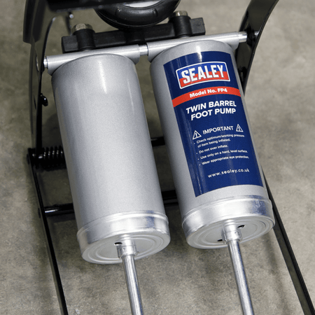 Sealey Foot Pump Twin Barrel Model No-FP4
