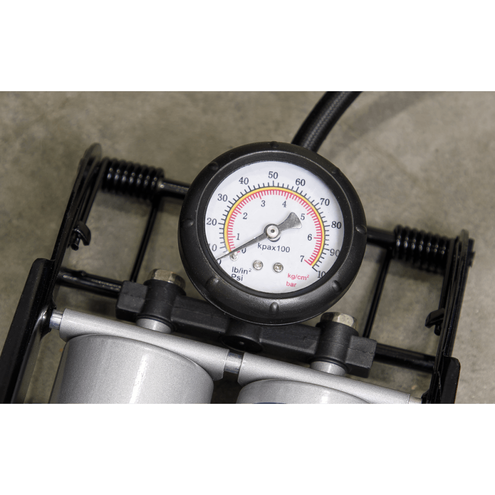 Sealey Foot Pump Twin Barrel Model No-FP4