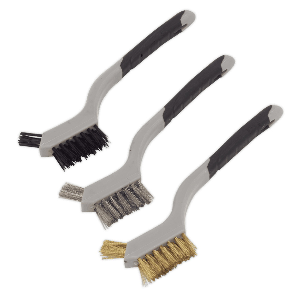 Sealey Wire Brush Set 3pc Miniature Model No-WB100