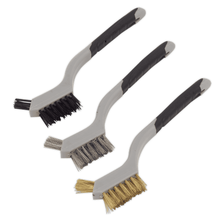 Sealey Wire Brush Set 3pc Miniature Model No-WB100