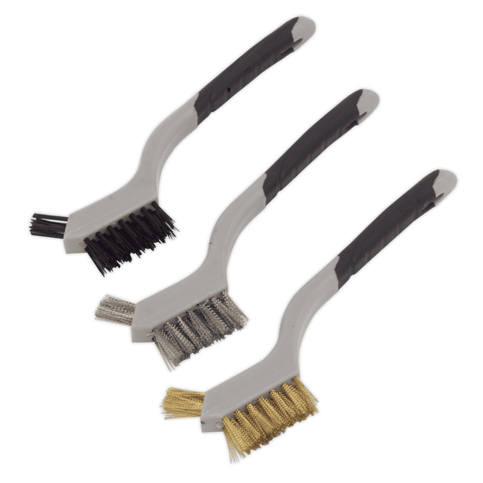 Sealey Wire Brush Set 3pc Miniature Model No-WB100