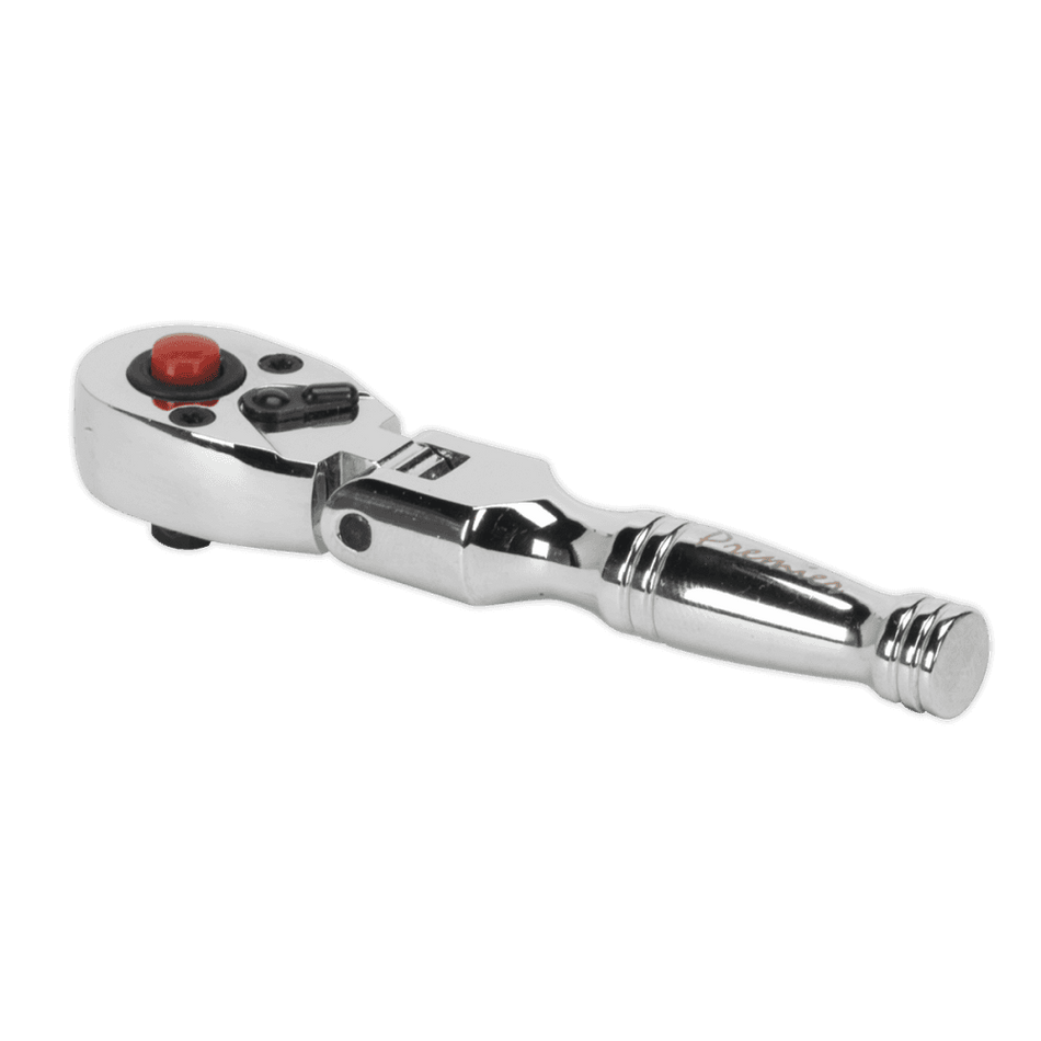 Sealey Ratchet Wrench Flexi-Head Stubby 1/4"Sq Drive Model No-AK660SF
