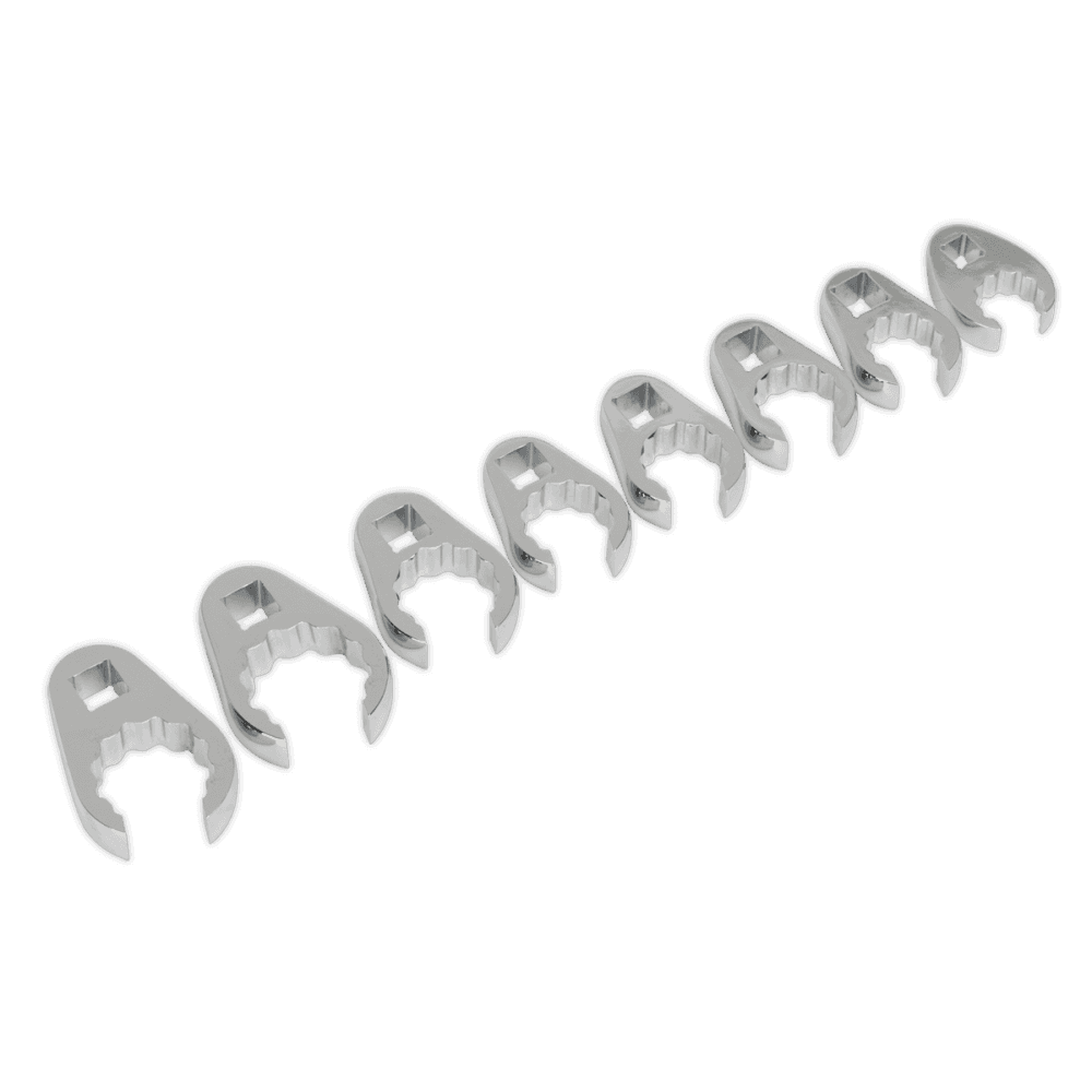 Sealey Crow's Foot Spanner Set 8pc 1/2"Sq Drive Metric Model No-AK5981