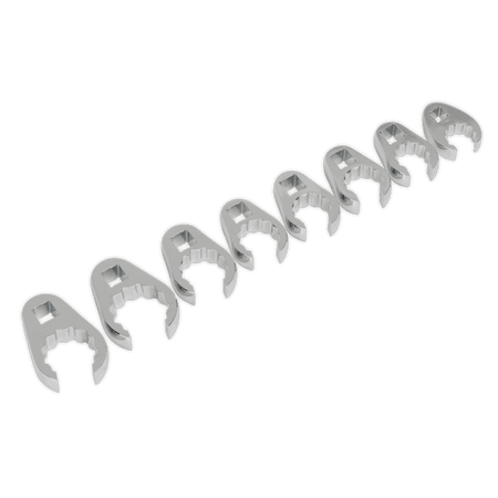 Sealey Crow's Foot Spanner Set 8pc 1/2"Sq Drive Metric Model No-AK5981