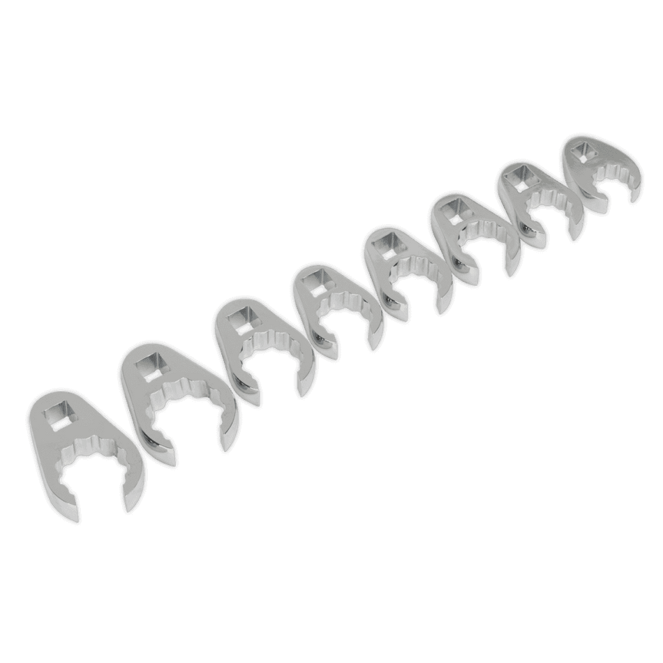 Sealey Crow's Foot Spanner Set 8pc 1/2"Sq Drive Metric Model No-AK5981