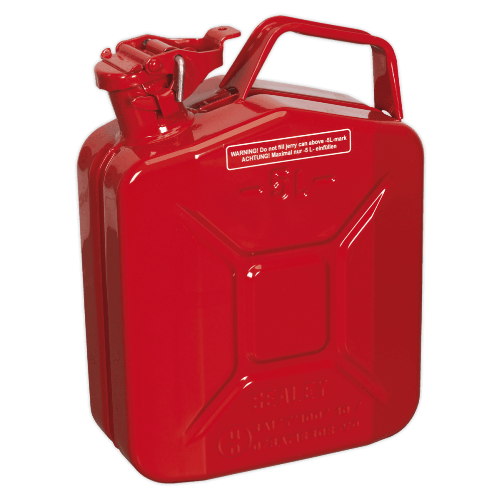 Sealey Jerry Can 5ltr - Red Model No-JC5MR