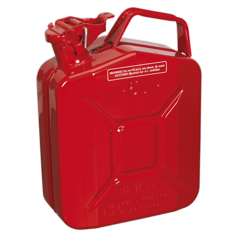 Sealey Jerry Can 5ltr - Red Model No-JC5MR