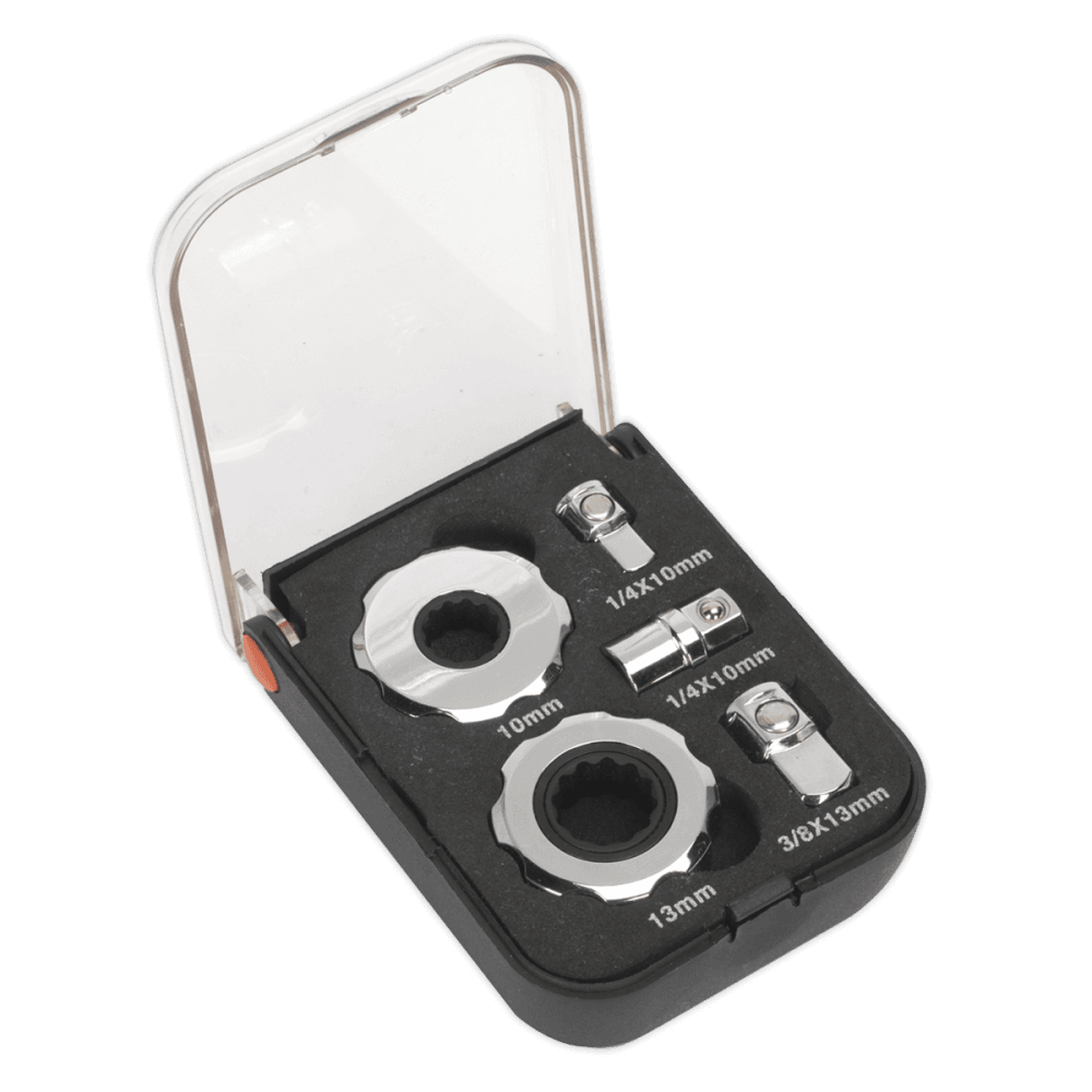Sealey Palm Ratchet Set 5pc 1/4" & 3/8"Sq Drive Model No-AK6959