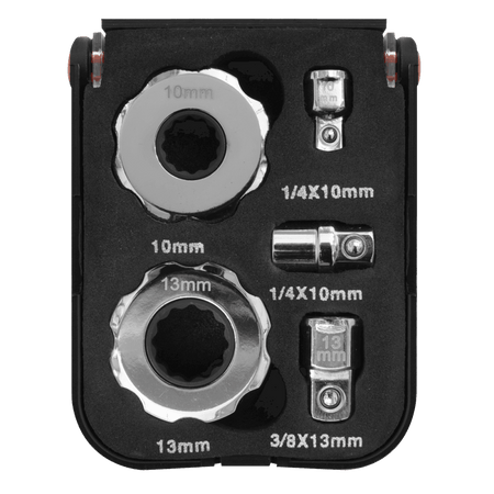 Sealey Palm Ratchet Set 5pc 1/4" & 3/8"Sq Drive Model No-AK6959