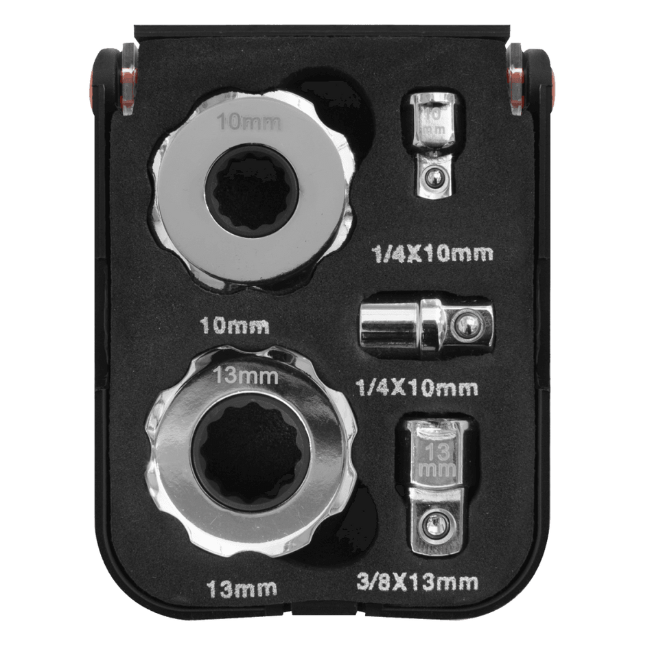 Sealey Palm Ratchet Set 5pc 1/4" & 3/8"Sq Drive Model No-AK6959