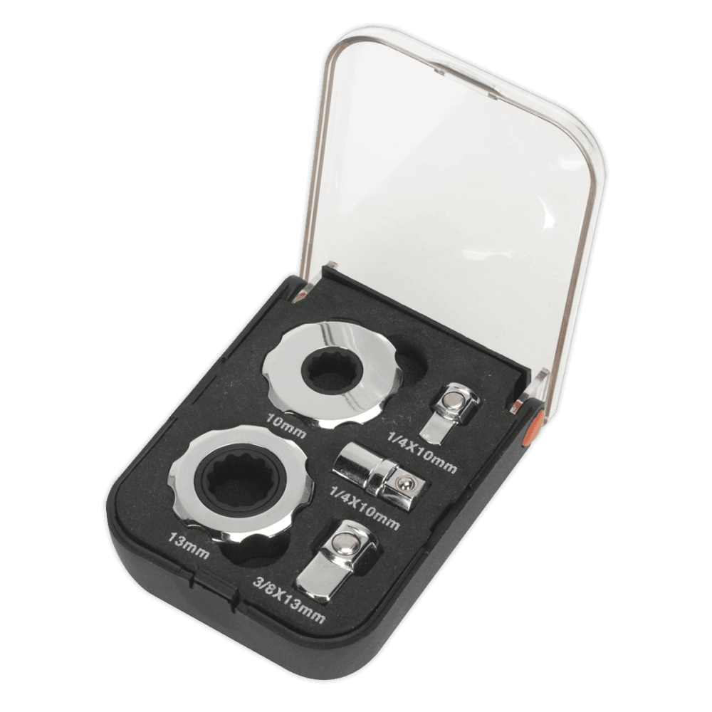 Sealey Palm Ratchet Set 5pc 1/4" & 3/8"Sq Drive Model No-AK6959