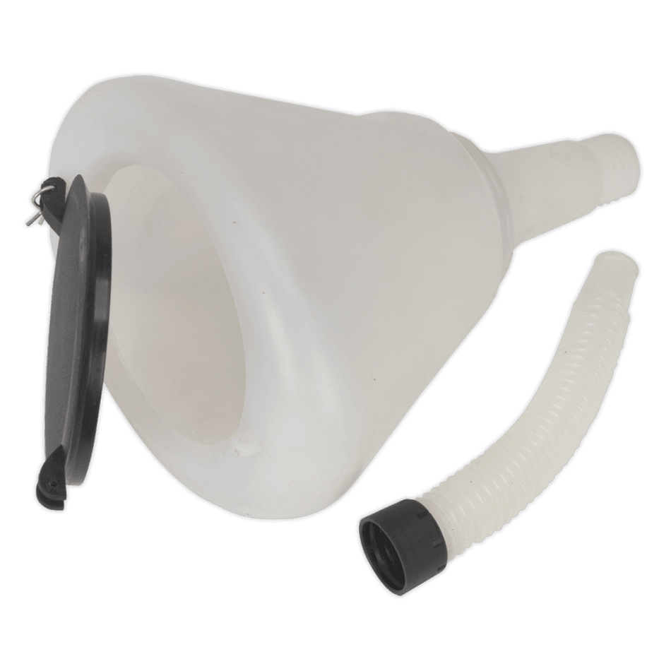 Sealey Funnel with Closing Lid 200mm Model No-F99200