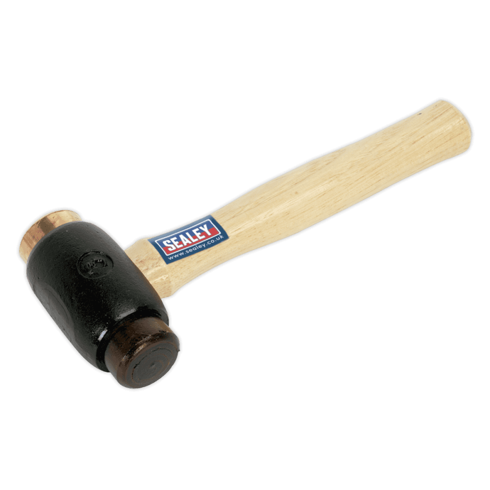 Sealey Copper/Rawhide Faced Hammer 3.5lb Hickory Shaft Model No-CRF35