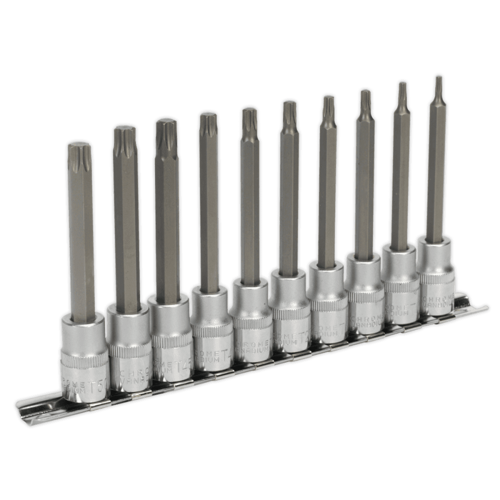 Sealey TRX-Star Socket Bit Set 10pc 3/8"Sq Drive 100mm Model No-AK6236
