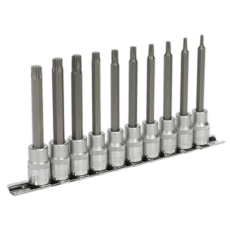 Sealey TRX-Star Socket Bit Set 10pc 3/8"Sq Drive 100mm Model No-AK6236