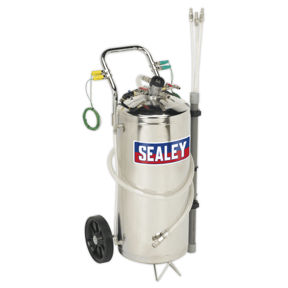 Sealey Air Operated Fuel Drainer 40ltr Stainless Steel Model No-TP200S