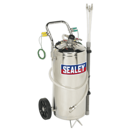 Sealey Air Operated Fuel Drainer 40ltr Stainless Steel Model No-TP200S