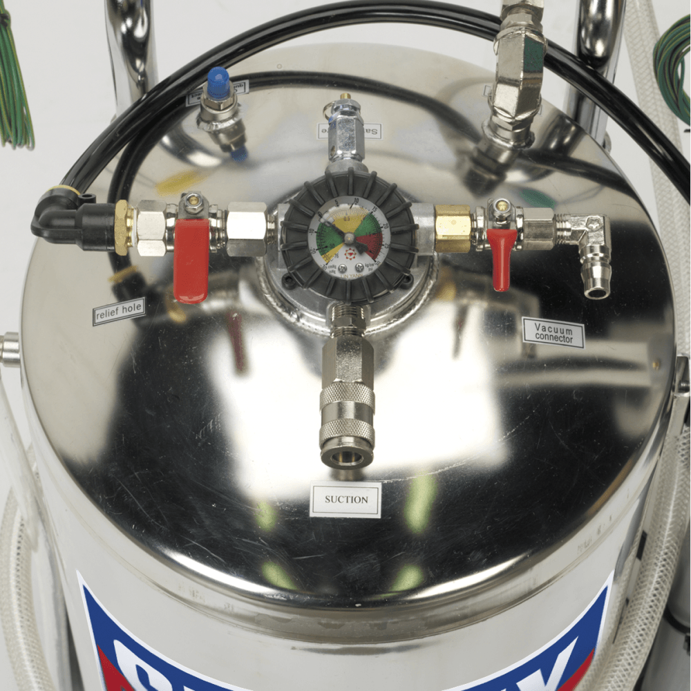Sealey Air Operated Fuel Drainer 40ltr Stainless Steel Model No-TP200S