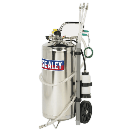 Sealey Air Operated Fuel Drainer 40ltr Stainless Steel Model No-TP200S