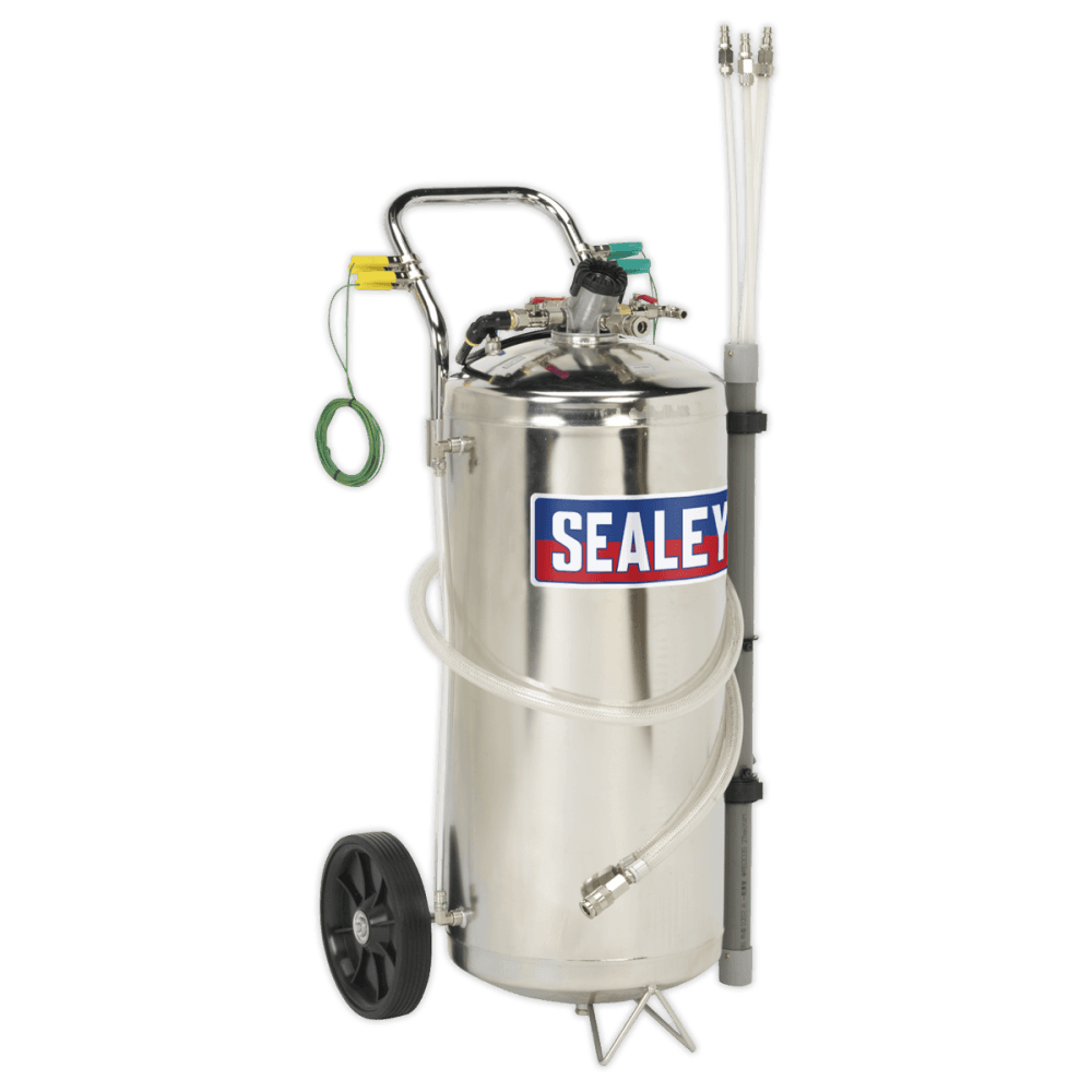 Sealey Air Operated Fuel Drainer 40ltr Stainless Steel Model No-TP200S